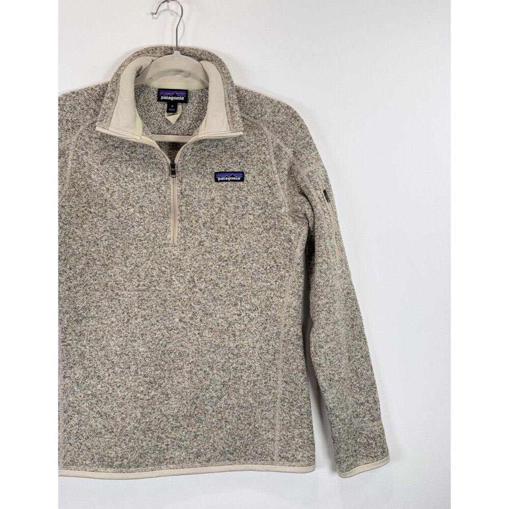 Patagonia Womens Better Sweater Pelican 1/4 Zip Fleece Pullover Outdoor Medium - Picture 6 of 12